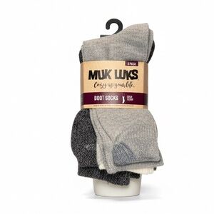 Muk Luks 6 Pack Crew Boot Socks Woman’s 6/11 Mens 6/10 Unisex 2/$13